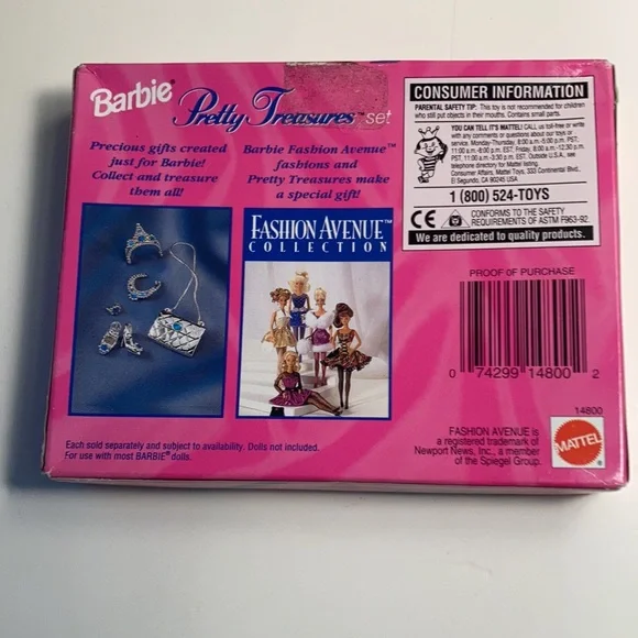 Vintage Barbie Pretty Treasure shoe set by Mattel 1995 - Picture 3 of 4